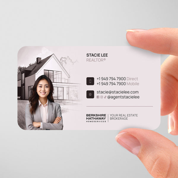 Berkshire Hathaway HomeServices Business Card Template 012 | Custom Design & Print