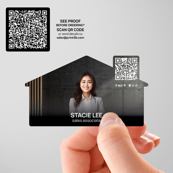 Berkshire Hathaway HomeServices Die-Cut Business Card Template 004 | Custom Design & Print