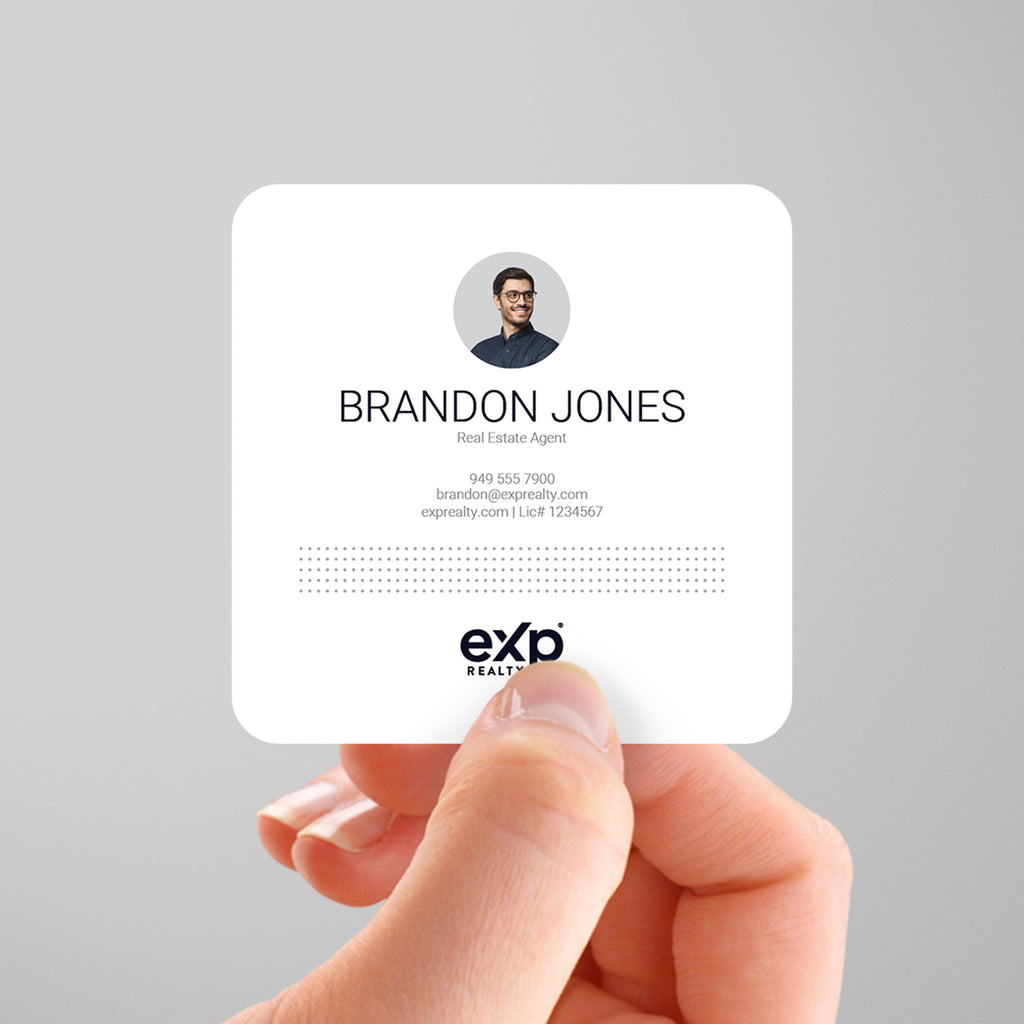 eXp Realty 3x3 Square Business Card Template 006 | Custom Design & Print