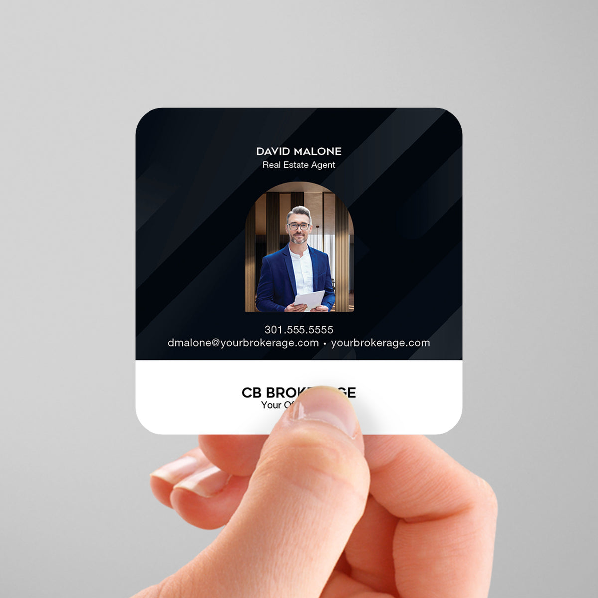 Coldwell Banker 3x3 Square Business Card Template 004 | Custom Design & Print