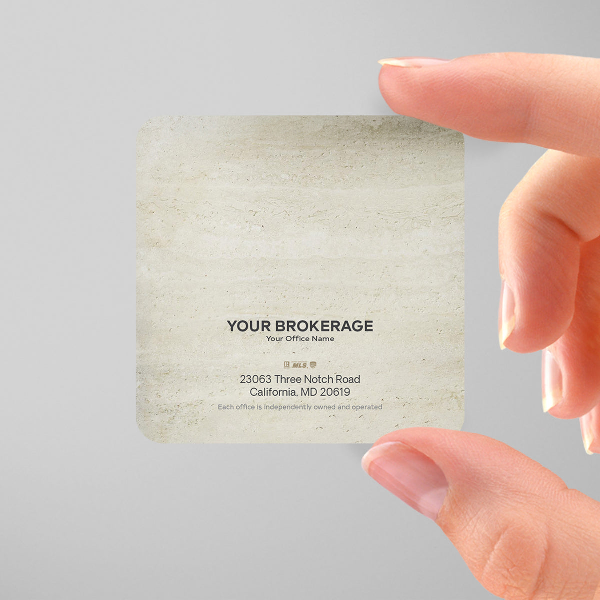 Century 21 3x3 Square Business Card Template 003 | Custom Design & Print