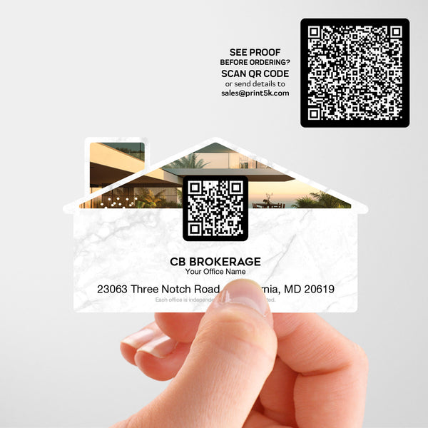 Coldwell Banker Die-Cut Business Card Template 001 | Custom Design & Print