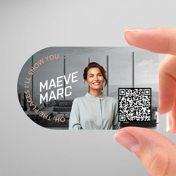 Your Brokerage Half-Circle Business Card Template 007 | Custom Design & Print