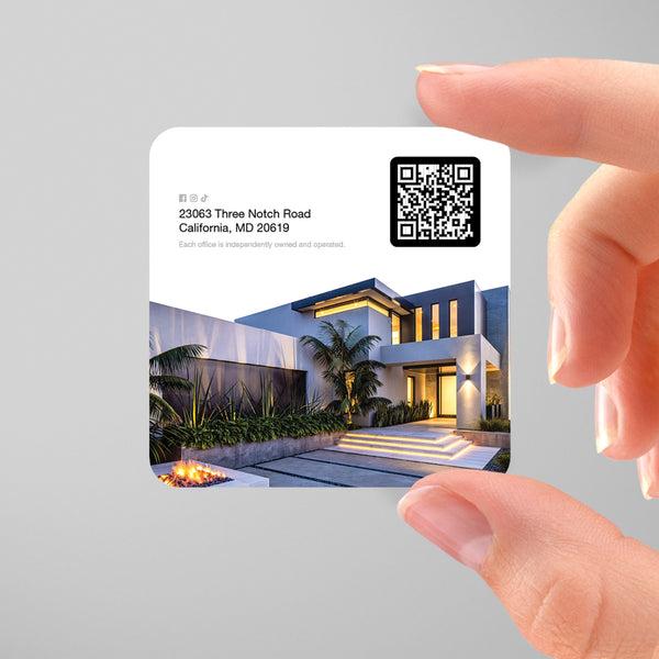 Coldwell Banker 3x3 Square Business Card Template 004 | Custom Design & Print