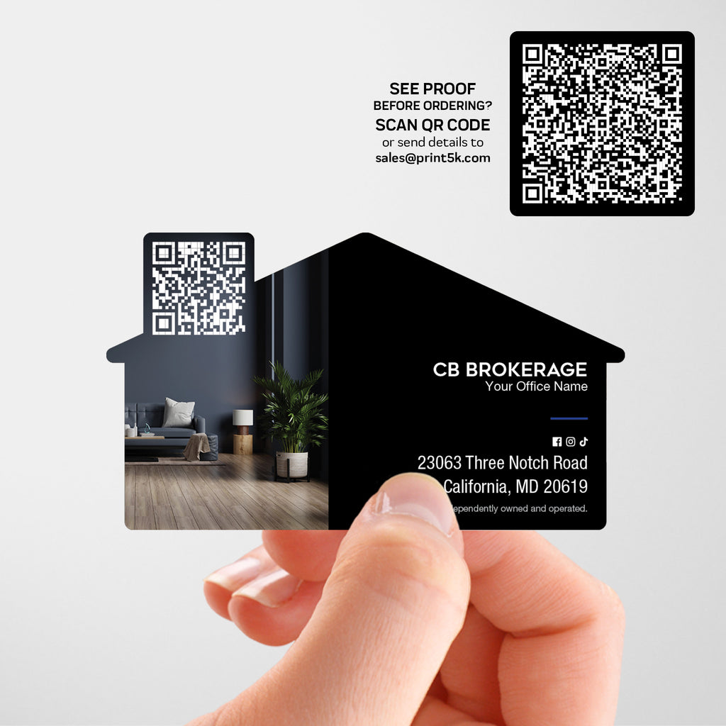 Coldwell Banker Die-Cut Business Card Template 002 | Custom Design & Print