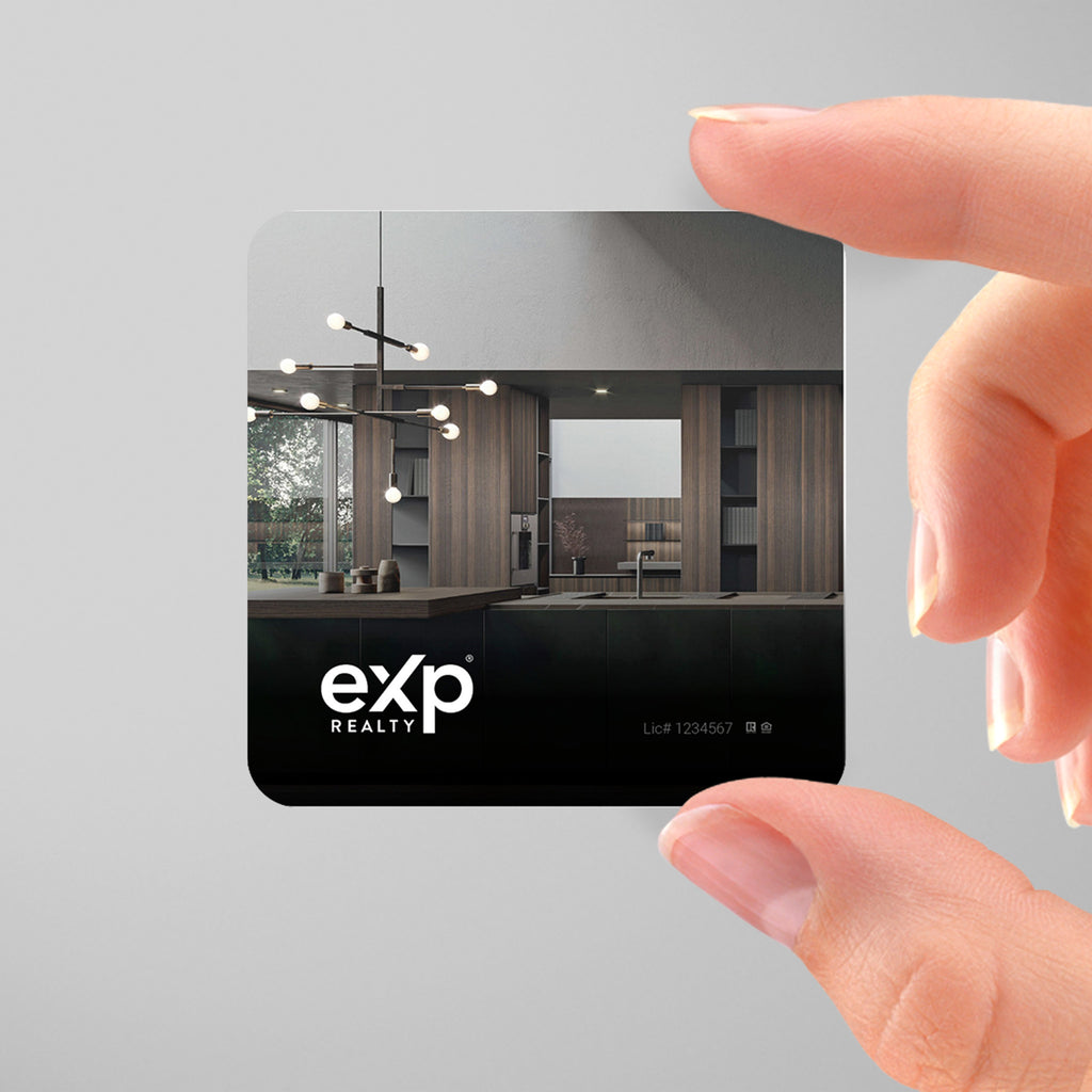eXp Realty 3x3 Square Business Card Template 003 | Custom Design & Print