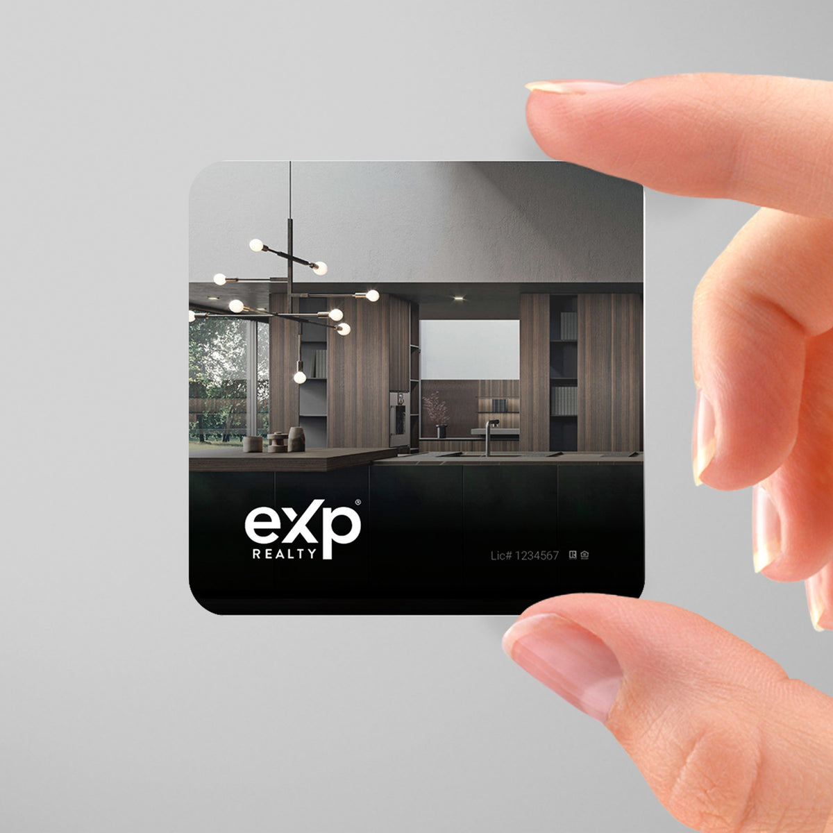 eXp Realty 3x3 Square Business Card Template 003 | Custom Design & Print