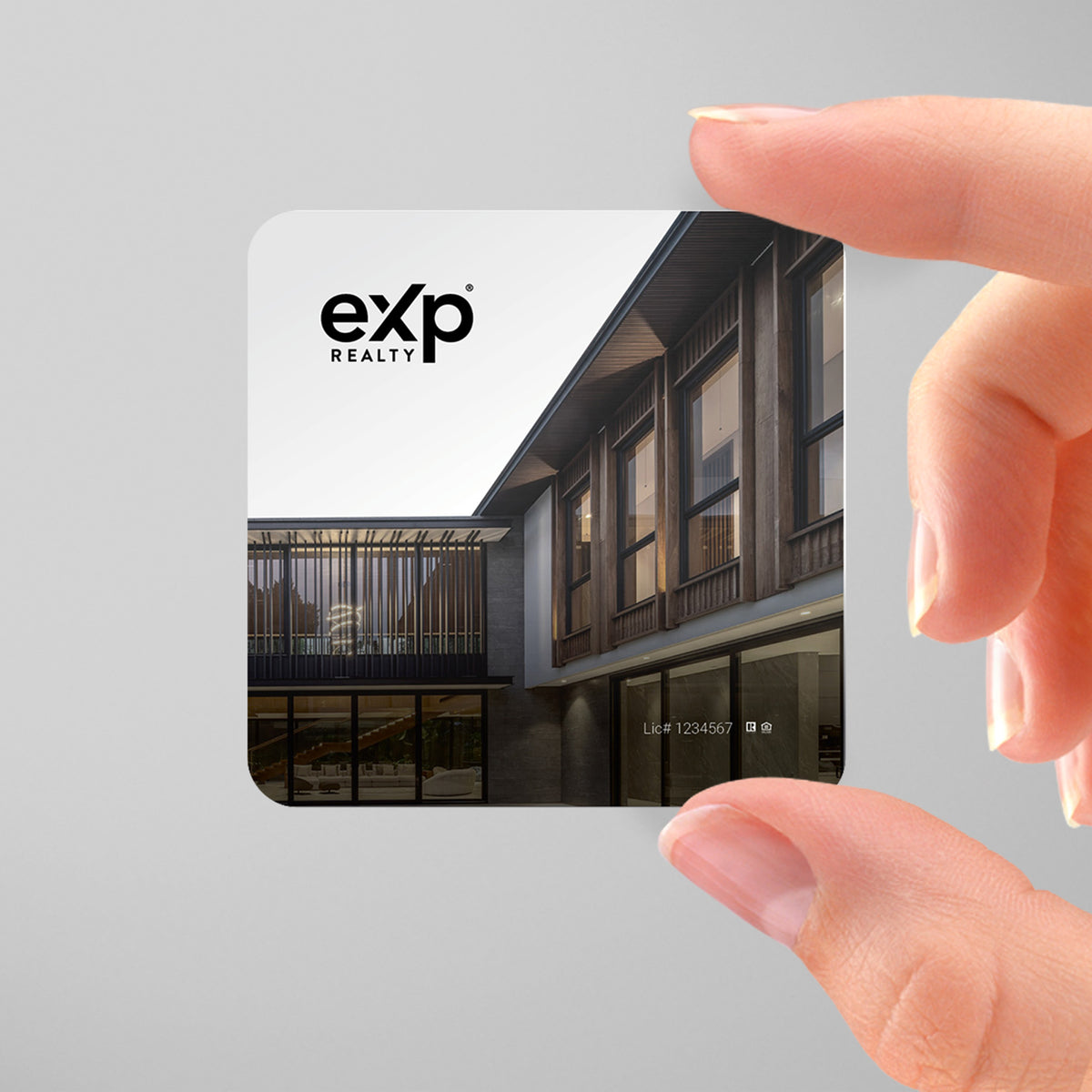 eXp Realty 3x3 Square Business Card Template 004 | Custom Design & Print