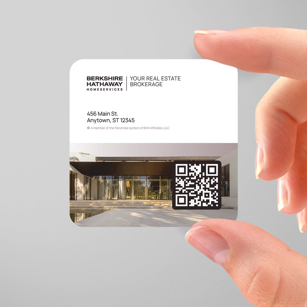 Berkshire Hathaway HomeServices 3x3 Square Business Card Template 008 | Custom Design & Print