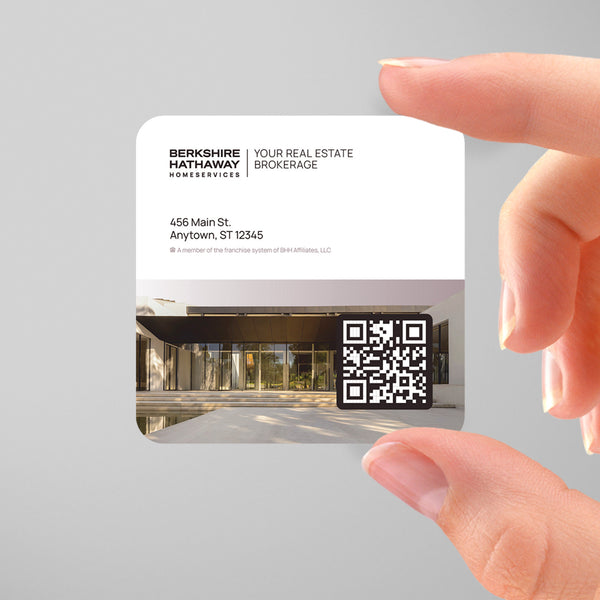 Berkshire Hathaway HomeServices 3x3 Square Business Card Template 008 | Custom Design & Print