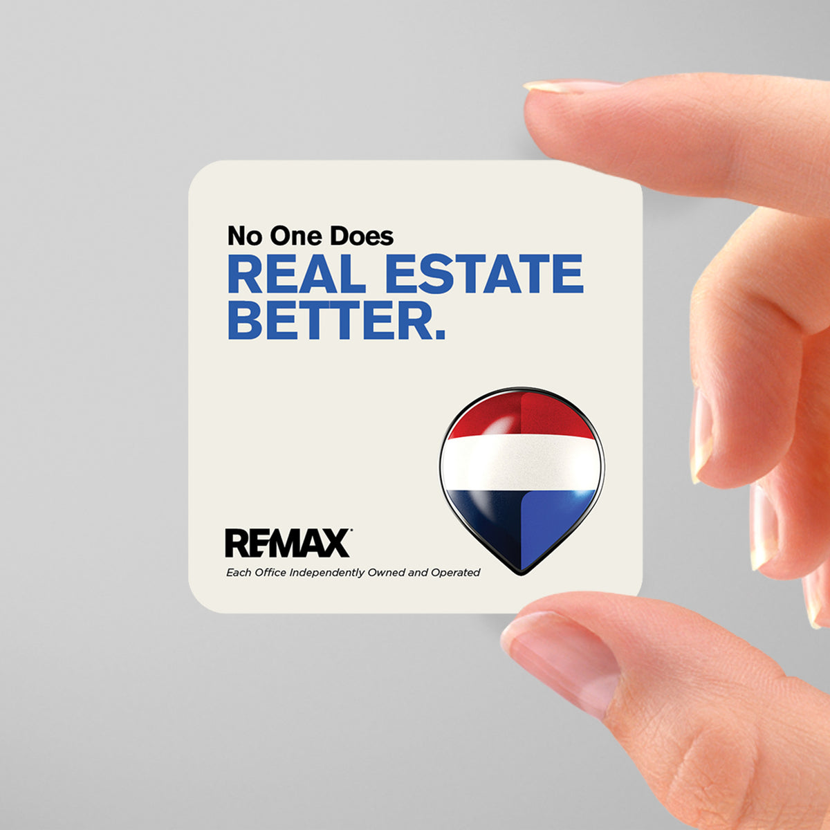 RE/MAX 3x3 Square Business Card Template 008 | Custom Design & Print