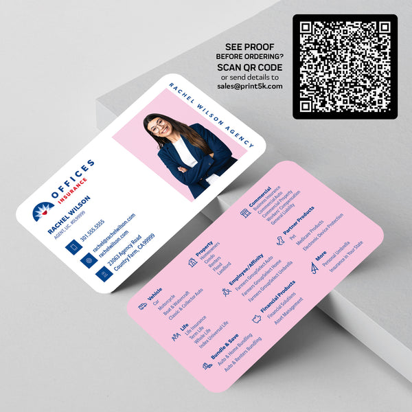 Farmers Insurance Business Card Template 018 | Custom Design & Print