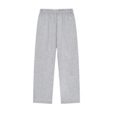 Solid Color Straight-Leg Sweatpants