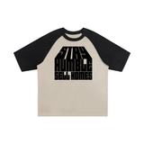 Color-Blocked Raglan Sleeve T-Shirt