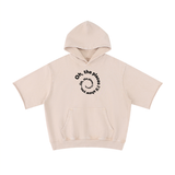 Unisex Mineral Wash Short Sleeve Hoodie
