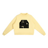 Essential Fleece Mock-Neck Crew Sweatshirt