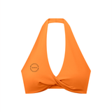 Women's Pleated Halter Sports Bra
