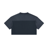 Women’s Cropped Paneled V-Neck Jersey