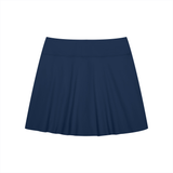 Women's A-Line Contrast Panel Slit Skirt