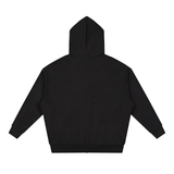 Unisex Loose Solid Full Zip Hoodie