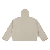 Boxy Gather-Hem Hoodie