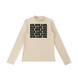 Essential Mock Neck Long Sleeve T-Shirt