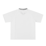 Striped V-Neck Soccer Jersey