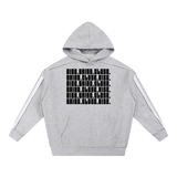 Contrast Tape Raw Edge Double Layered Hoodie