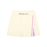 Women's A-Line Contrast Panel Slit Skirt