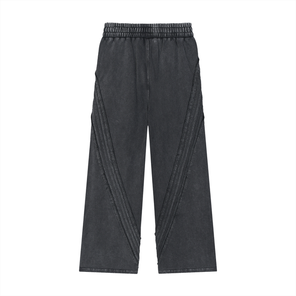Snow Washed Tape Raw Edge Sweatpants