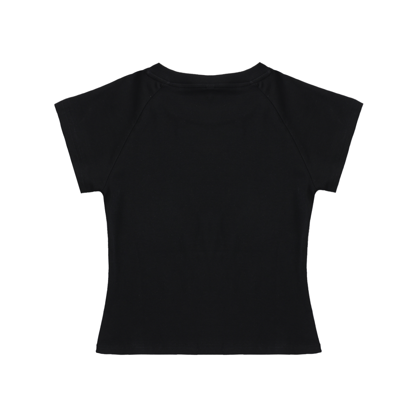 Solid Color Raglan Sleeve Crop Top Secondary image