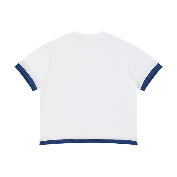 Unisex Boxy Color Block T-Shirt