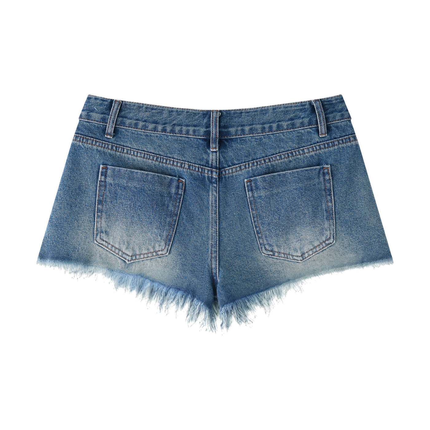 Women's Vintage Wash Raw Hem Denim Shorts Secondary image