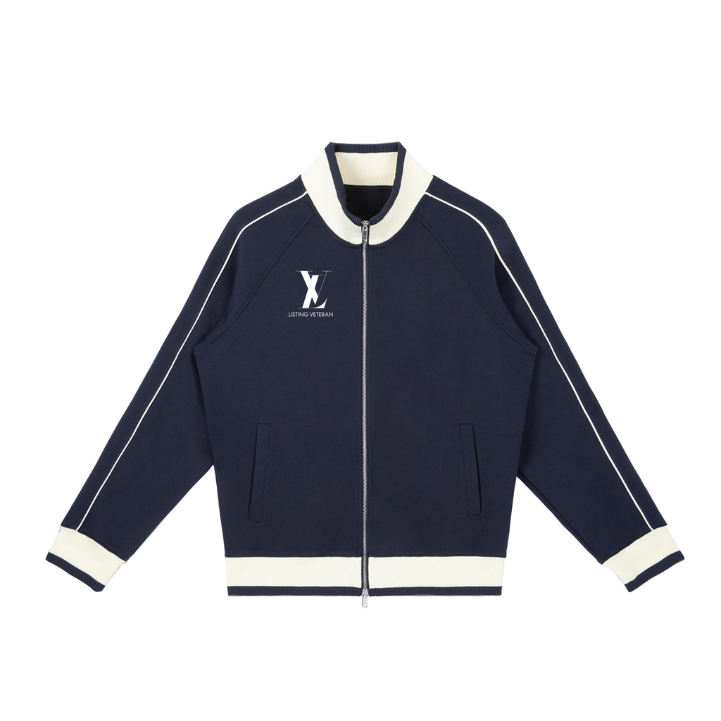 Color Block Raglan Sleeve Zip Track Jacket