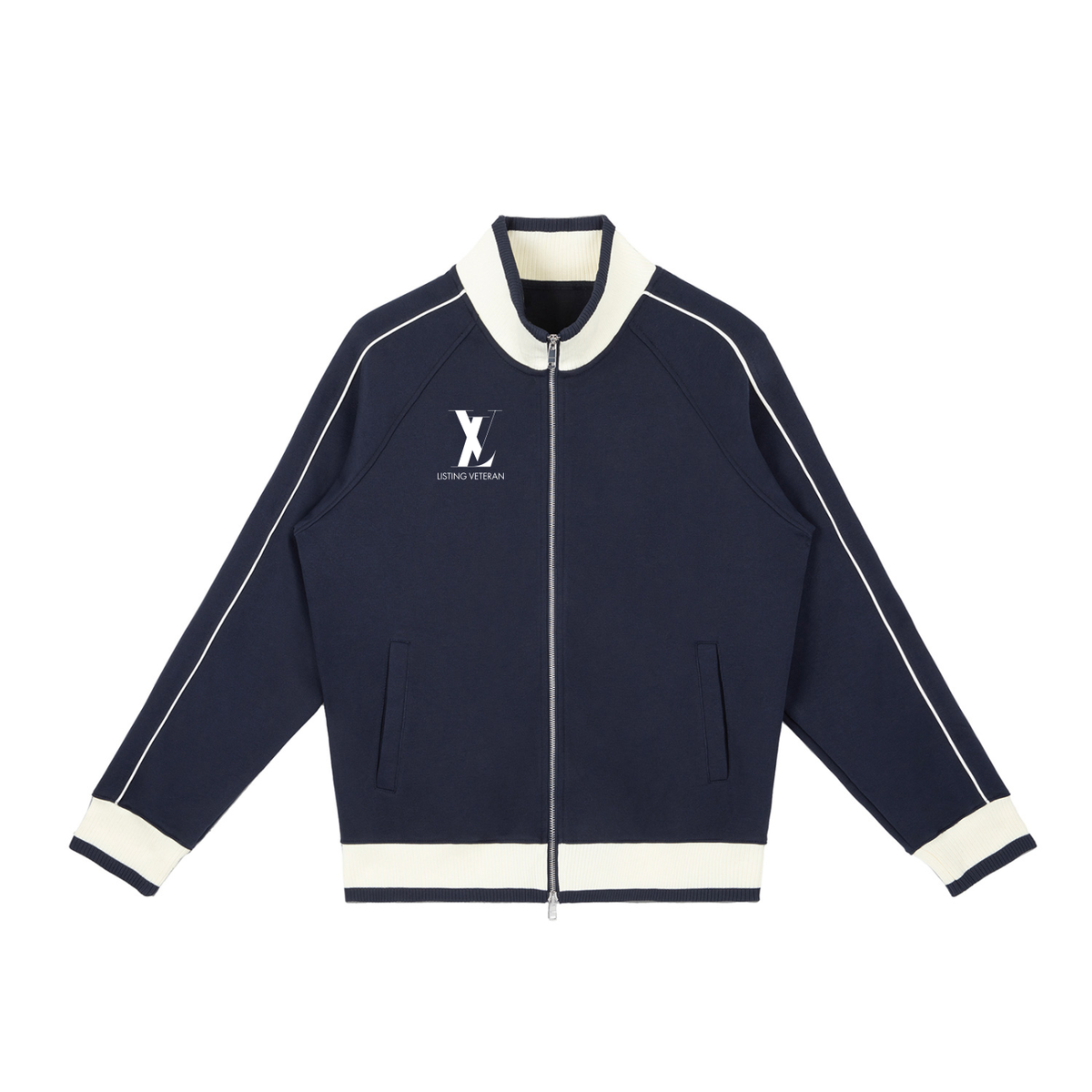 Color Block Raglan Sleeve Zip Track Jacket