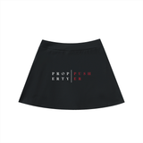 High-Waist Pocketed A-Line Skirt