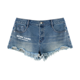 Women's Vintage Wash Raw Hem Denim Shorts