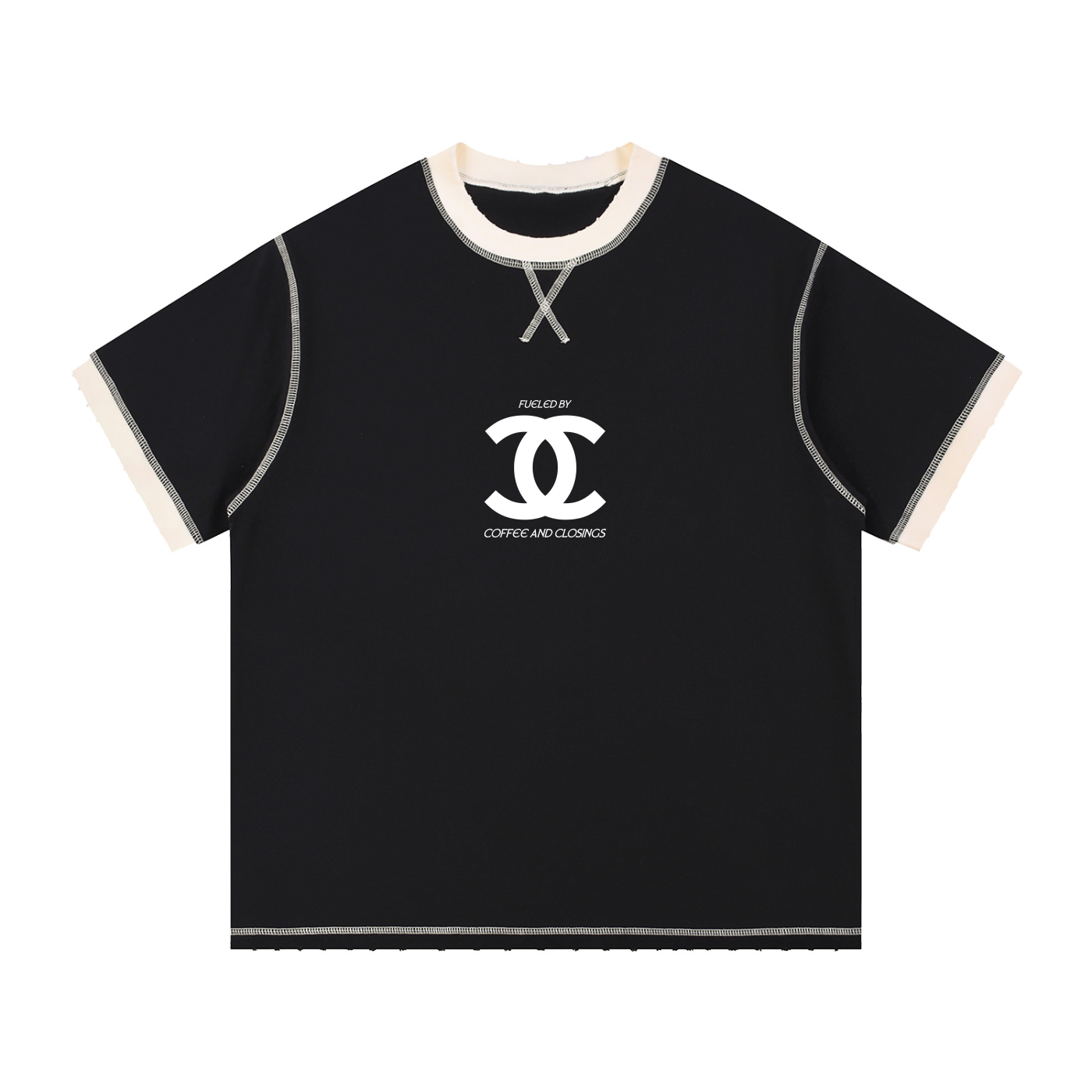 Contrast-Stitched Cotton T-Shirt Secondary image