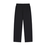 Solid Color Straight-Leg Sweatpants