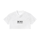 Women’s Cropped Paneled V-Neck Jersey