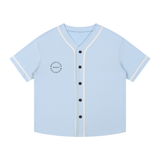 Contrast Piped Button-Up Jersey
