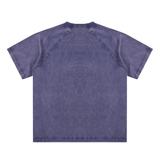 Vintage Washed Raglan Cotton T-Shirt