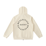 Heavyweight Raglan Sleeve Zip Hoodie