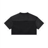 Women’s Cropped Paneled V-Neck Jersey