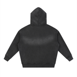 Sunfade Two-way Zipper Boxy Fleece Hoodie