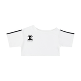 Women's Off-the-Shoulder Crop T-Shirt