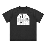 Vintage Washed Raglan Cotton T-Shirt