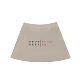 High-Waist Pocketed A-Line Skirt