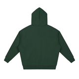 Unisex Loose Solid Full Zip Hoodie