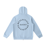 Heavyweight Raglan Sleeve Zip Hoodie